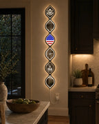 Personalized American Flag LED Mirror Wall Art