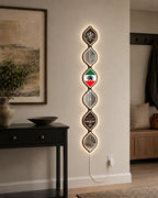 Personalized Iranian Flag LED Mirror Wall Art