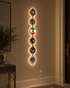 Personalized Iranian Flag LED Mirror Wall Art