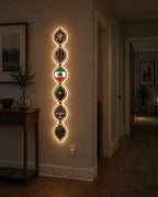 Personalized Iranian Flag LED Mirror Wall Art