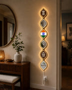 Personalized Indian Flag LED Mirror Wall Art