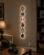 Personalized Mexican Flag LED Mirror Wall Art
