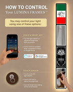 Iranian Flag LED Mirror Art | LUMINA FRAMES™