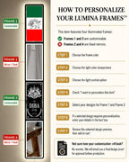 Iranian Flag LED Mirror Art | LUMINA FRAMES™