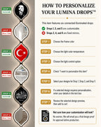 Personalized Turkish Flag LED Mirror Wall Art