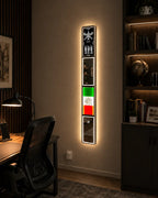 Iranian Flag LED Mirror Art | LUMINA FRAMES™