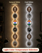 Personalized Indian Flag LED Mirror Wall Art
