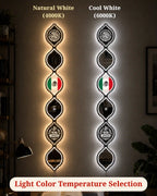 Personalized Mexican Flag LED Mirror Wall Art