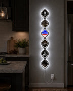 Personalized American Flag LED Mirror Wall Art