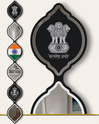Indian Flag LED Mirror Art | LUMINA DROPS™