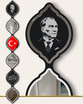 Turkish Flag LED Mirror Art | LUMINA DROPS™